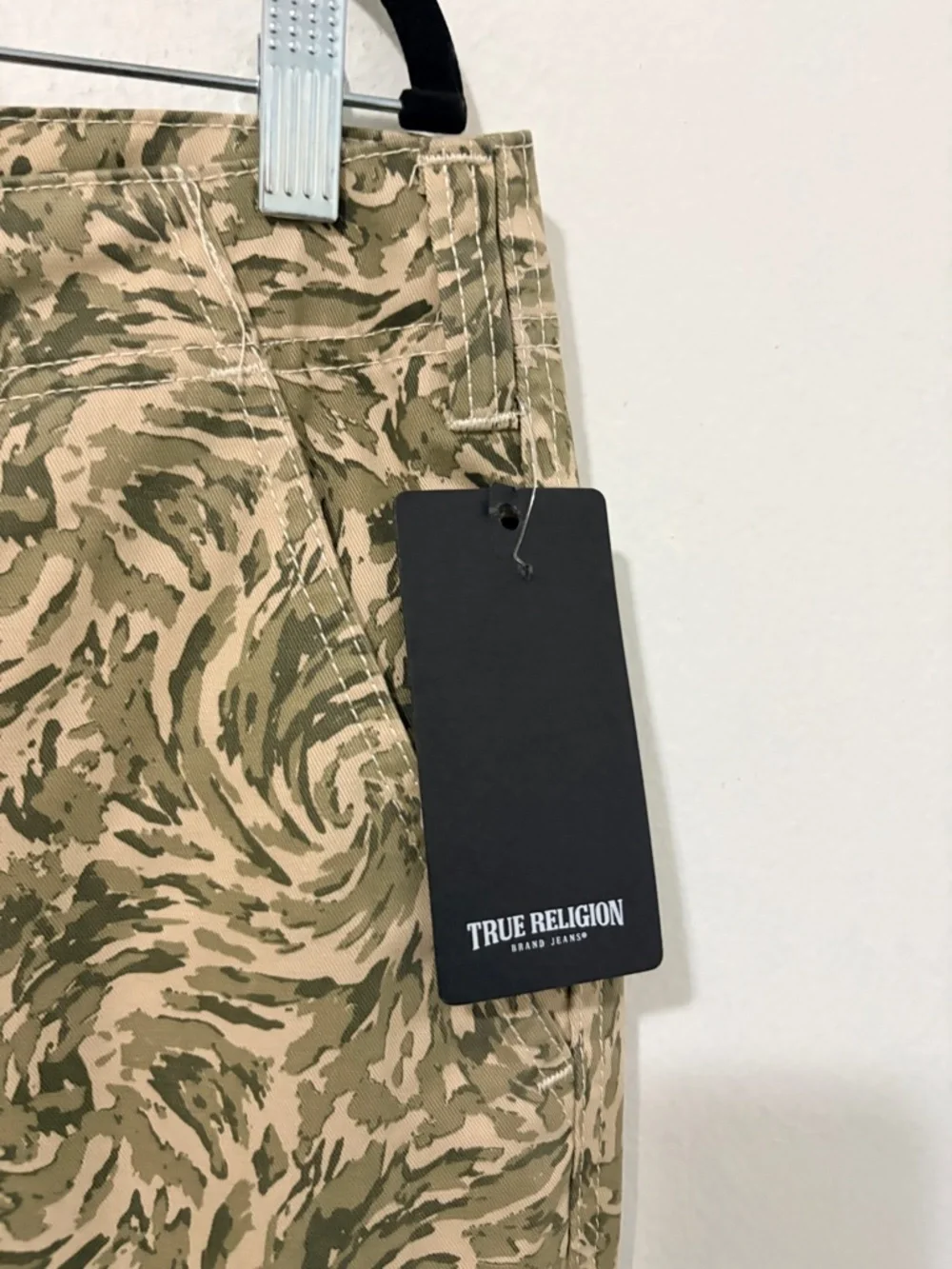 NWT True Religion Jogger Camo Cargo Jogger Pants Abstract Camo Men's Medium